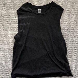 Dark Gray Sleeveless Mens Alo Shirt